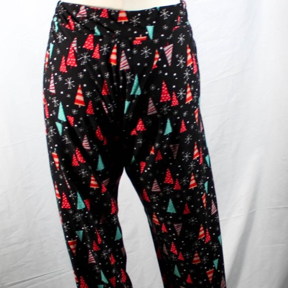 Modern Style Christmas Tree Snowflake Legging Pants Size XXL 20 - Picture 3 of 6